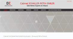 Desktop Screenshot of geometres-schaller-roth-simler.com
