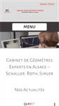 Mobile Screenshot of geometres-schaller-roth-simler.com